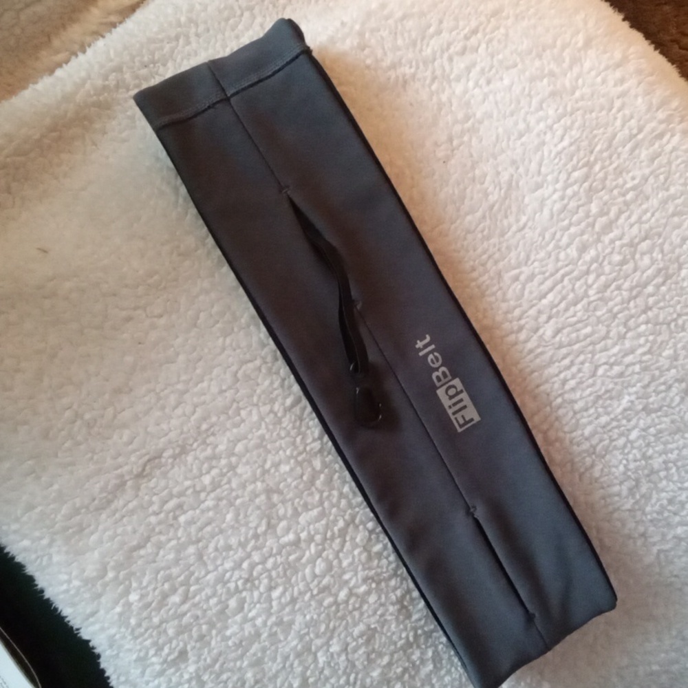 FlipBelt Classic Running Belt, Size Small, Grey